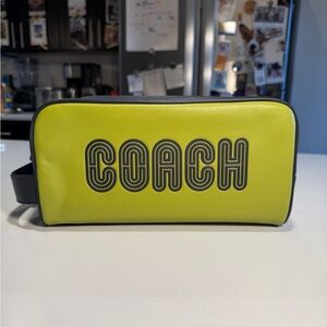 Coach Leather Dopp Kit Toiletry Bag